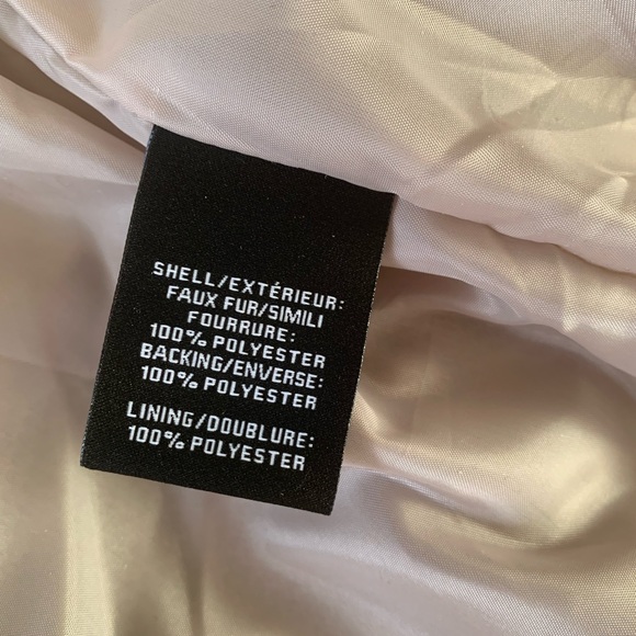 7 For All Mankind- Stunning, Chic Appearance, Faux Fur Chubby Jacket. Taupe - Picture 9 of 10